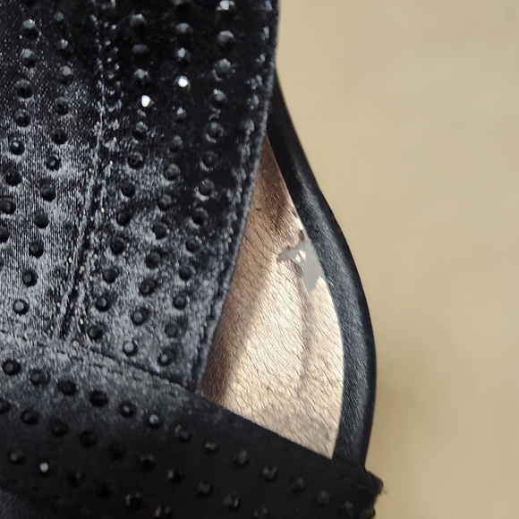 MODA Rhinestone Peep Toe Heels Size 8 - Picture 7 of 9